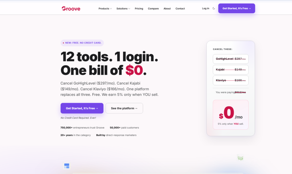 Create a Free Landing Page With Groove