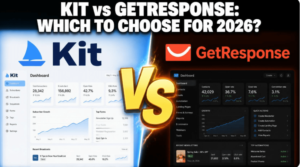 KIT vs GETRESPONSE: WHICH TO CHOOSE FOR 2026?