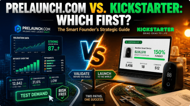 Prelaunch.com vs. Kickstarter: Which Platform Should Fund Your Hardware Idea First?
