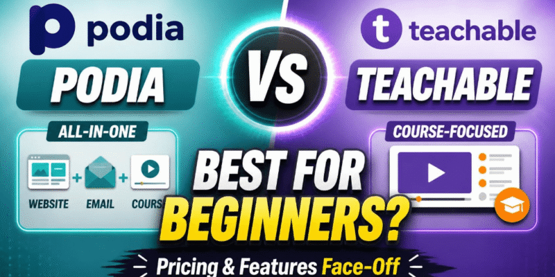 Podia vs Teachable for Beginners: Which Course Platform Should You Choose?