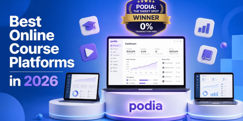 Best Online Course Platforms in 2026: Why Podia Is the Sweet-Spot Winner for Solopreneurs