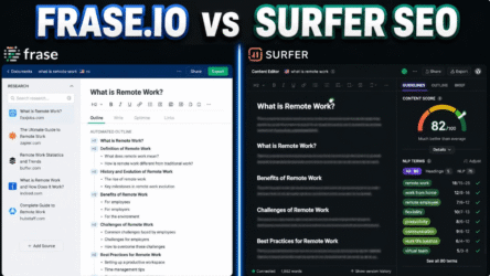 Frase.io vs Surfer SEO: An Expert Comparison for Smarter Content Strategy